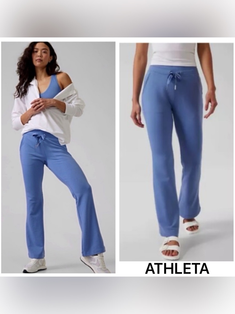 ‼️SALE-AS MARKED! NWTS-$90 ATHLETA Balance Flare  Pants L SOFT Nirvana Fabric